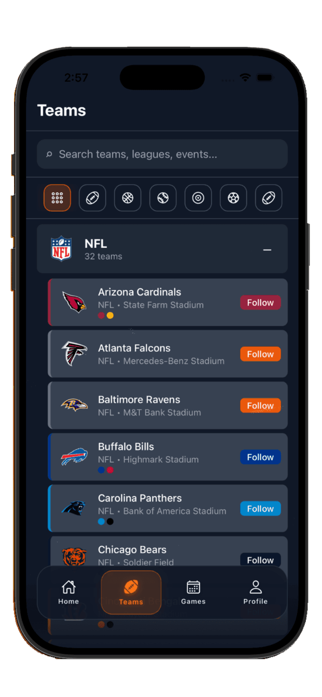 FanSync App Screenshot 4