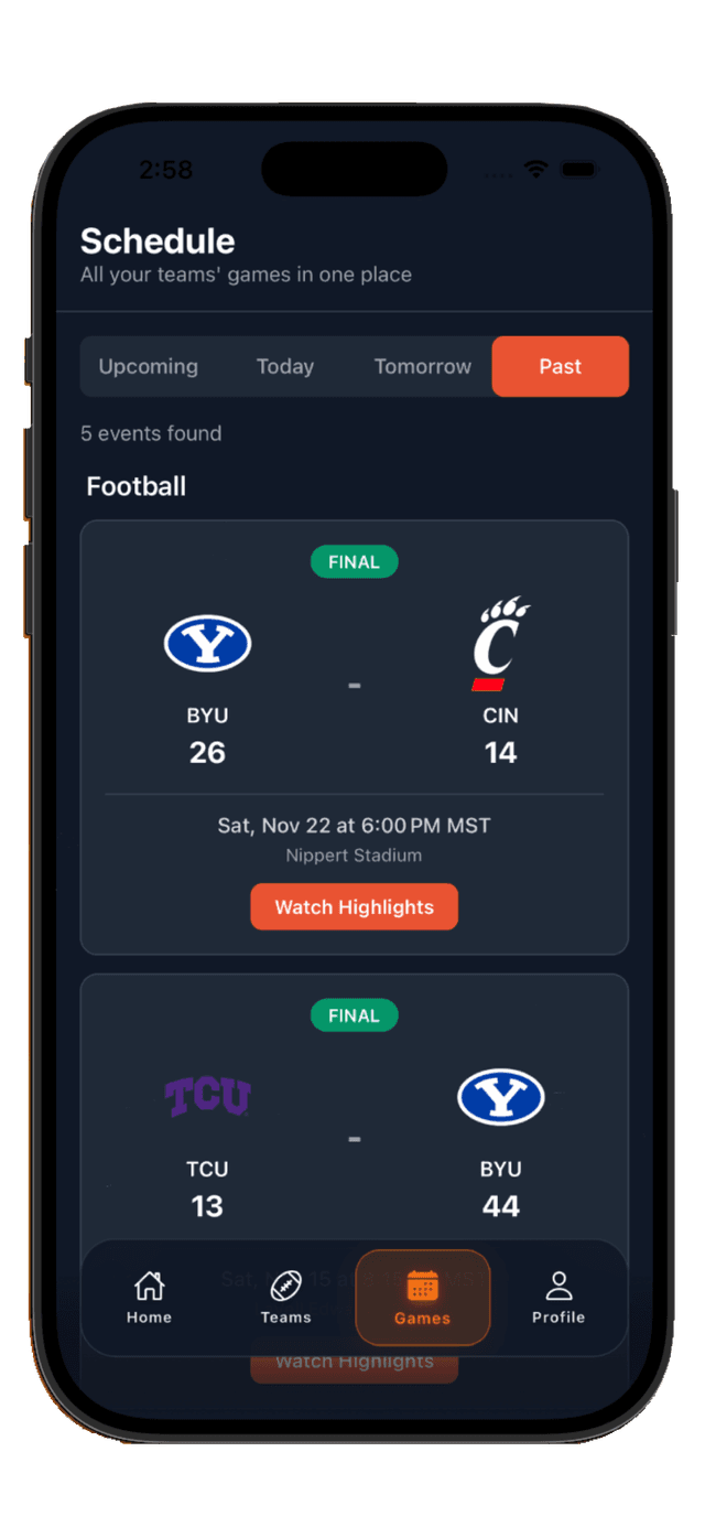 FanSync App Screenshot 6